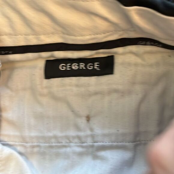 George Black Wrinkle Resistant Pleated Front Men Chino Pants 38x30 Bundle 3 - Picture 4 of 7